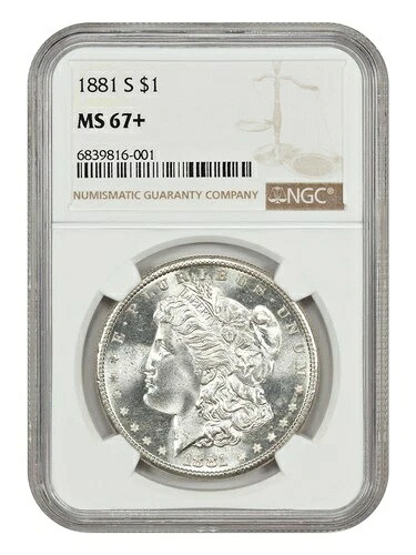 1881-S $1 NGC MS67+ - モルガン・ダラー|WORLD RESOURCE【KING店】