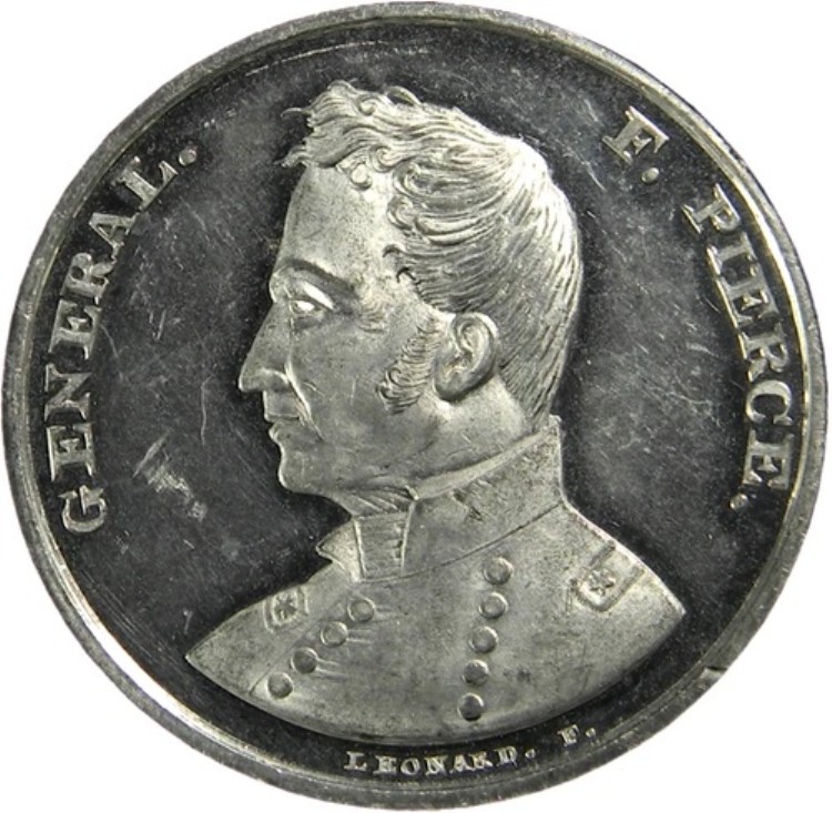1860年頃 フランクリン・ピアース 再鋳造 NGC MS 63 DPL レナード作 (035-5)
