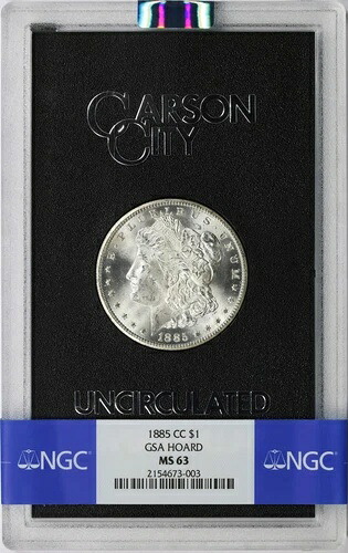 1885-CC 1ドルモルガン・ダラー GSA ホード NGC MS63