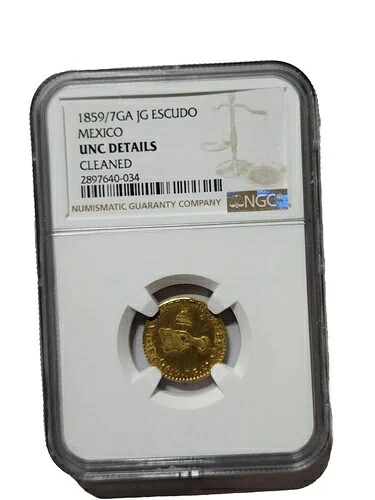 1859/7-GA JG メキシコゴールドエスクード NGC 未流通詳細｜WORLD RESOURCE【KING店】