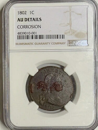 1802年ラージセント NGC AU (DET) 卸売価格より20%以上安い｜WORLD RESOURCE【KING店】