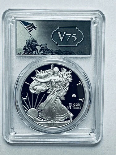 2020-W V75 プライベートプルーフ シルバーイーグル PCGS PR70DCAM ファーストストライク