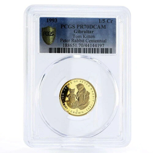 ジブラルタル 1.5クラウン ピーターラビット トム子猫 PR70 PCGS 金貨 1993年｜WORLD RESOURCE【KING店】