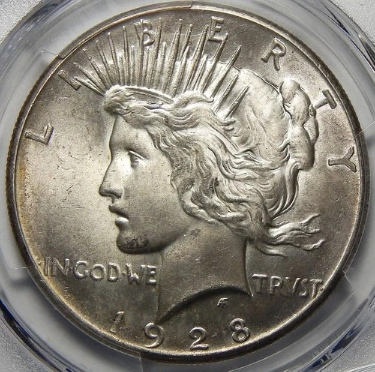 1928年 PCGS/CAC MS63 ピースダラー