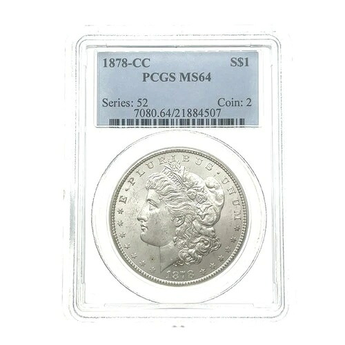 1878-CC 1 ドル銀モルガンドル PCGS MS64 未流通 素晴らしい品です!｜WORLD RESOURCE【KING店】
