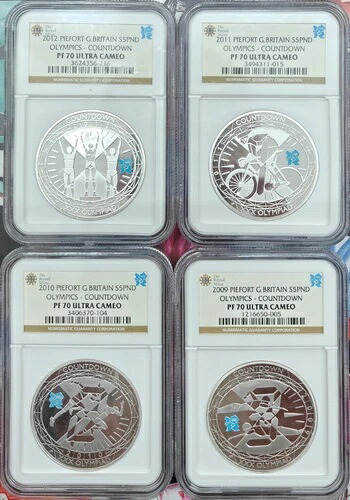 2012年ロンドンオリンピックカウントダウン フル4枚セット Piefort NGC PF70UC|WORLD RESOURCE【KING店】