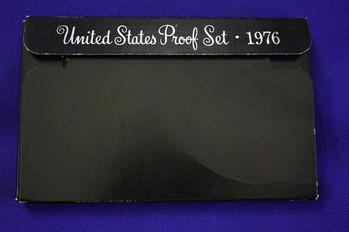 100- 1976年プルーフセット。米国造幣局発行の本物。