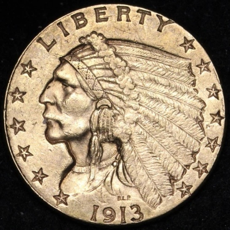 1913年 2.50ドル 金貨 インディアンクォーターイーグル チョイス BU 未流通 MS E733 KHCJ｜WORLD RESOURCE【KING店】