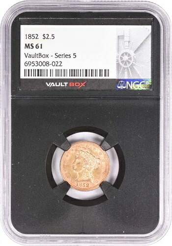 1852年 2.50ドル ゴールド リバティヘッド MS61 NGC｜WORLD RESOURCE【KING店】