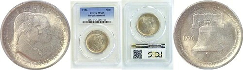 1926年 50セント 150周年記念ハーフドル - PCGS MS-65｜WORLD RESOURCE【KING店】