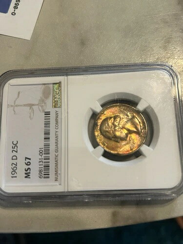 1962年製 NGC Ms 67 ワシントン クォーター 素晴らしい色調 出品リストをご確認ください??｜WORLD RESOURCE【KING店】