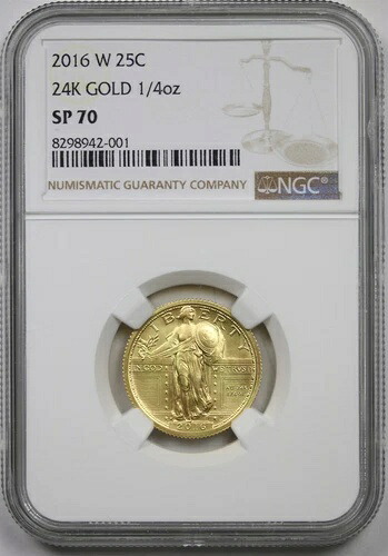 2016-W 24Kゴールド 1/4オンス スタンディングリバティ 25C SP 70 NGC｜WORLD RESOURCE【KING店】