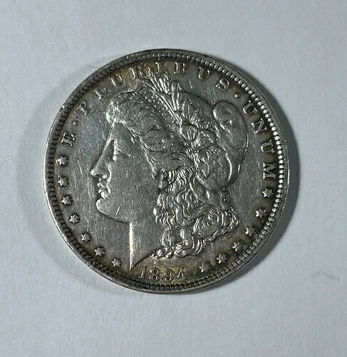 1894年 モルガン・ダラー (#21514) XF-AU やや光沢あり、軽いクリーニング済み
