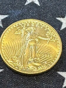 1992年 1/4オンス 10ドル金アメリカンイーグル地金コイン UNC、低鋳造年