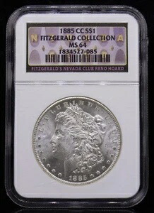 1885年-CC モルガン・ダラー NGC MS64 1,001,000円