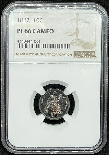 1882 10C NGC PF66 カメオ 1,001,000円
