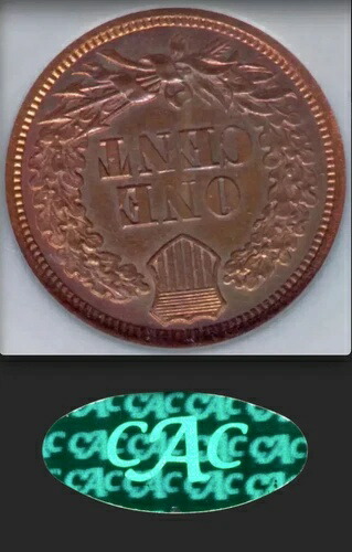 1868 NGC PR64 RB CAC メダル配置 180度回転 REV 600 鋳造インドセント 1,001,000円