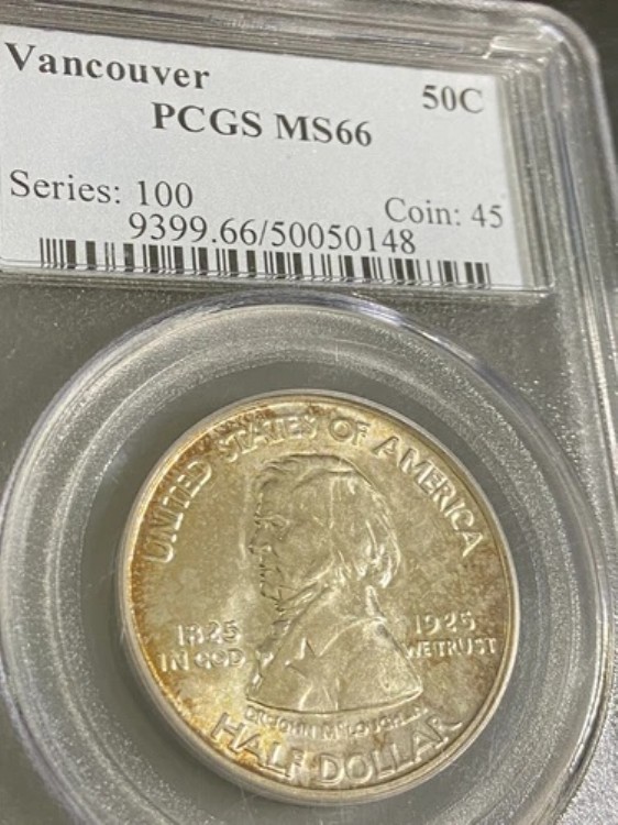 バンクーバー記念ハーフドル 1925 MS66 PCGS