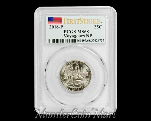 2018-P ボヤージャーズ国立公園 クォーター PCGS MS68 ファーストストライク