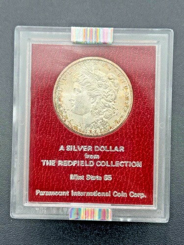 1887年 S $1 モガン・シルバー・ダラー レッドフィールド・ホード NGC MS64 1,001,000円