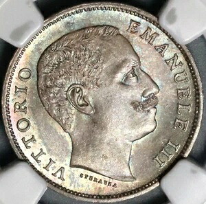 1901 NGC MS 66 イタリア リラ ジェム ミント ステート シルバー イーグル コイン POP 3/0 (21082501D)｜WORLD RESOURCE【KING店】