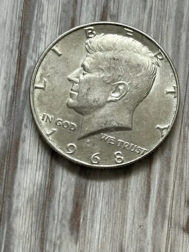 1968年 D・ケネディ・ハーフドル 40% シルバーチョイス BU USコイン 画像参照 D180