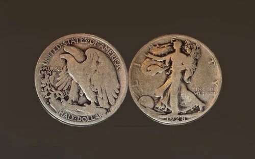 ウォーキング・リバティ・ハーフドル 1928年