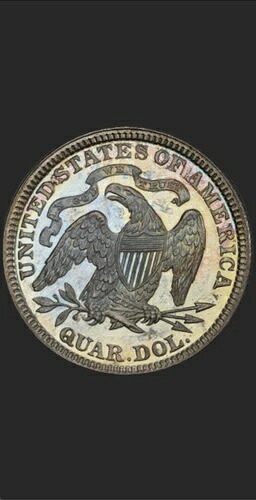1884年 PCGS PR63 CAC 8,000枚鋳造 + 875プルーフ \u003d 25セント以下5番目！ PQ+ 座位クォーター