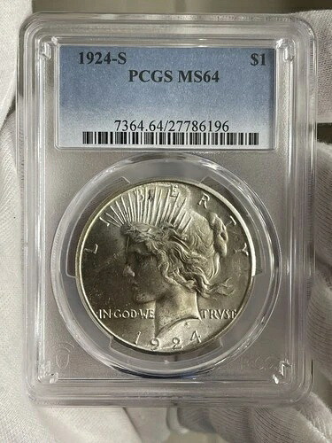 1924-S ピースダラー PCGS MS64