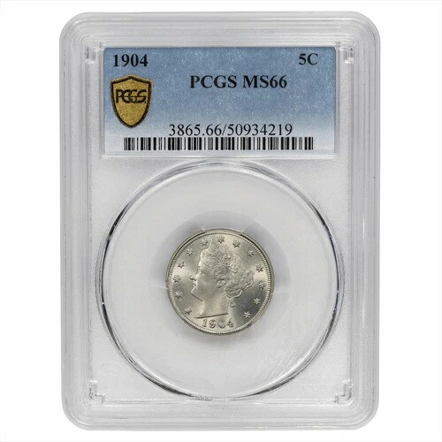 1904年 リバティV ニッケル 5C PCGS MS 66 403,480円