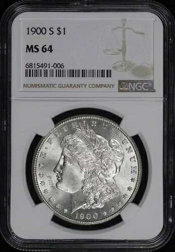 1900-S モルガン・ダラー NGC MS-64