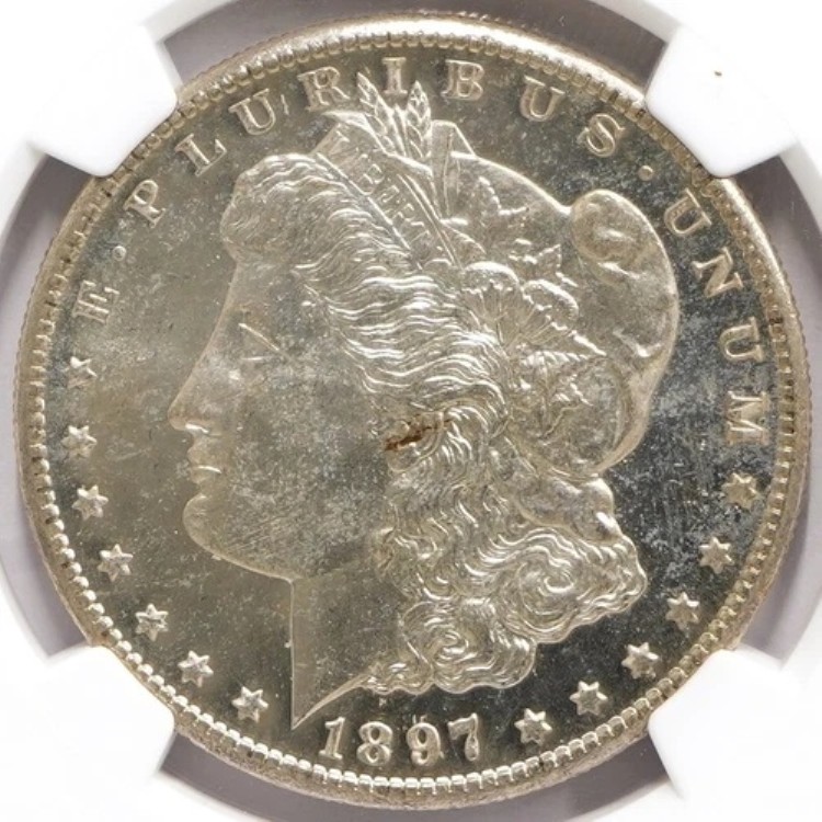 1897年 S モルガン・ダラー・クロス・ティンバーズ・ダラー・コレクション NGC MS-65 PL 403,480円