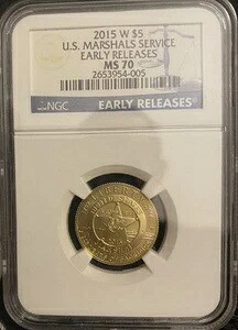 2015-W 米国保安官局 NGC 早期リリースセット MS 70 ゴールド 403,480円