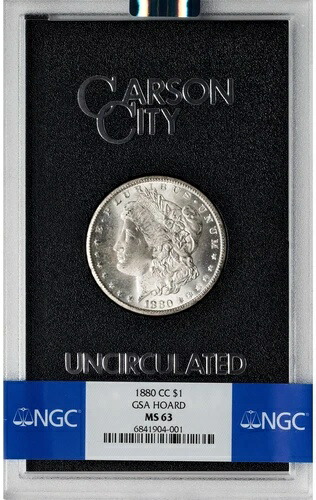 1880-CC 1ドル モルガン・ダラー GSA / MS63 NGC / 箱とCOA付属 436,590円