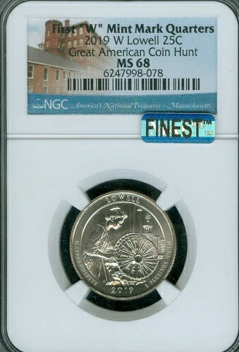 2019 W ローウェル クォーター NGC MS68 MAC 最高品質 & スポットレス 非常に希少 078。 539,000円