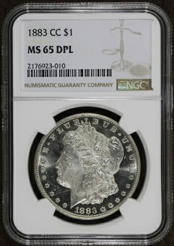 1883-CC (MS65 DMPL) モルガン銀貨 $1 NGC - ディープミラー