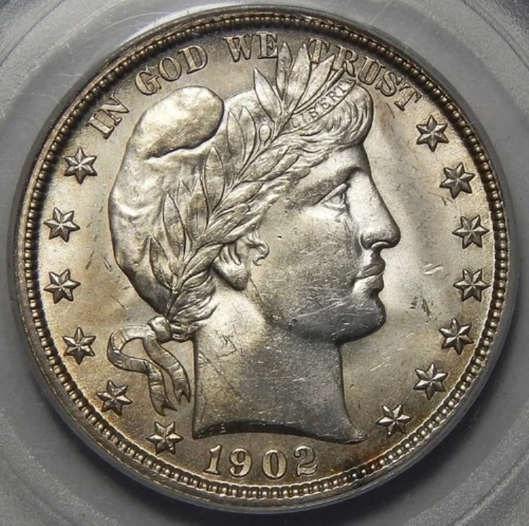1902-O PCGS MS62 バーバー ハーフダラー