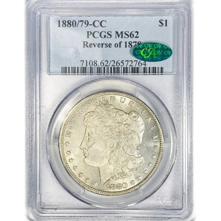 1880/79-CC モルガン・ダラー：PCGS MS62 CAC
