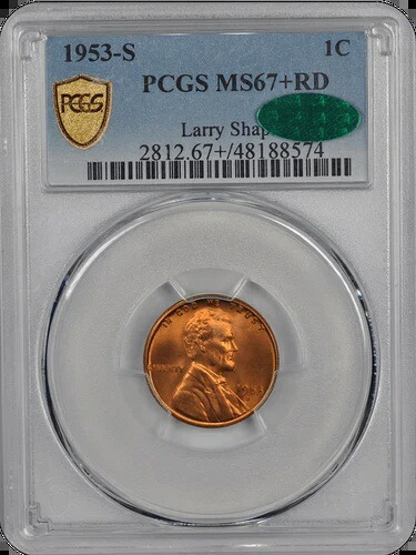 1953-S リンカーン PCGS CAC RD 67+