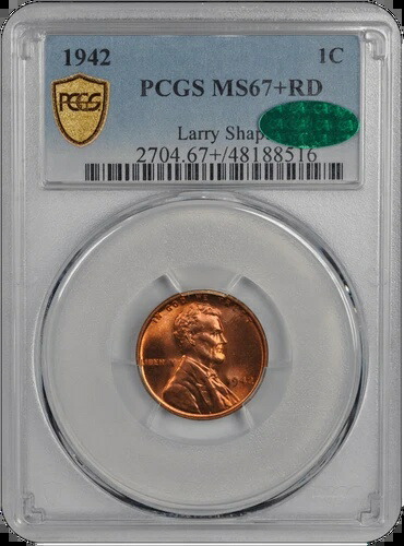 1942年リンカーン PCGS (CAC) RD 67+