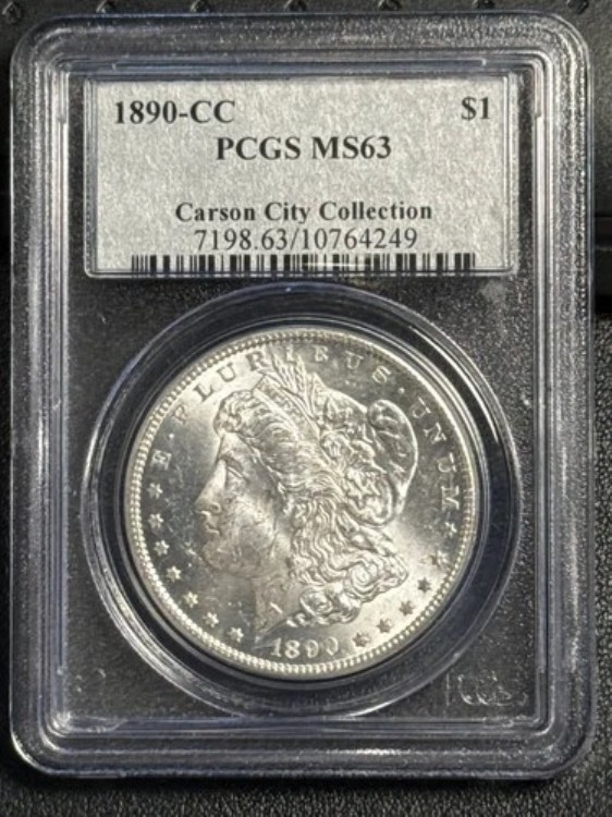 1890年CCモルガン銀貨 PCGS MS-63