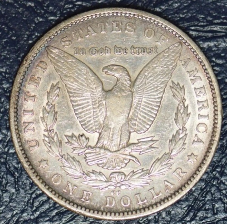 1879-CC モルガン銀貨 良品 XF-AU オールドアルバムコイン