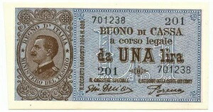1 リラ ブオーノ ディ カッサ ヴィットリオ エマヌエーレ 3 世 ポレナ ルリオ 1921 FDS