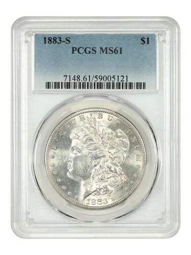 1883-S $1 PCGS MS61 - モルガン・ダラー - サンフランシスコのキーデート