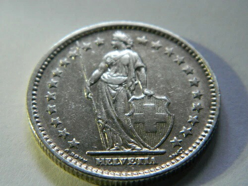 1907年 2フラン B 銀貨 .835 - スイス - KM21 - MS 556,160円