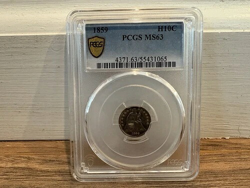 1859年 リバティ・シーテッド・ハーフダイム PCGS MS63 - 美しい初期のアメリカ製シルバー H10C コイン