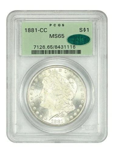 1881-CC $1 PCGS/CAC MS65 (OGH) - モルガン ドル