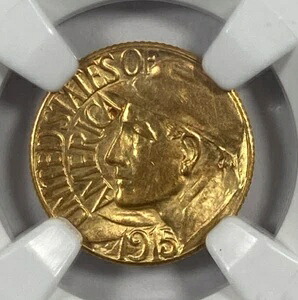 1915-S パンパック 1ドル記念金貨。NGC MS66。