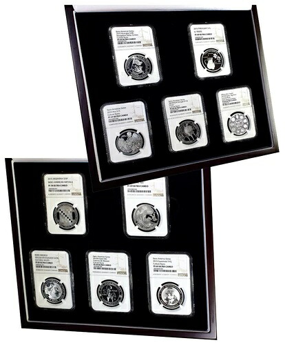 イベロアメリカ 2015 文化的ルーツ NGC シルバー プルーフコイン + 書類 + ケース