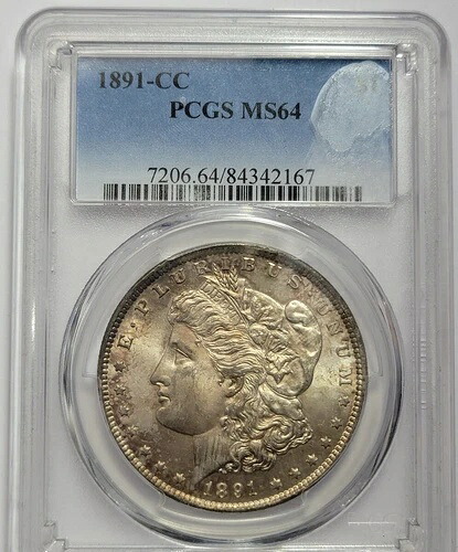 1891 CC $1 PCGS MS64 84342167
